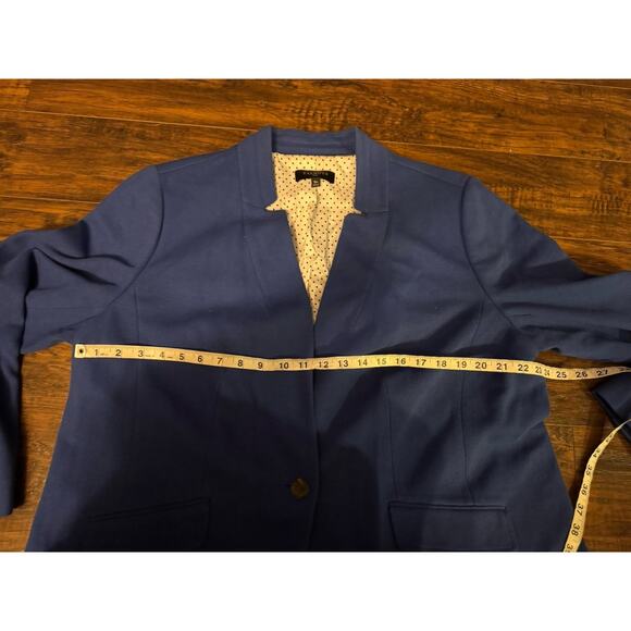 Talbots Jacket Womens Blue Blazer Cotton Career Office Preppy Sz:18w Plus - Picture 5 of 7